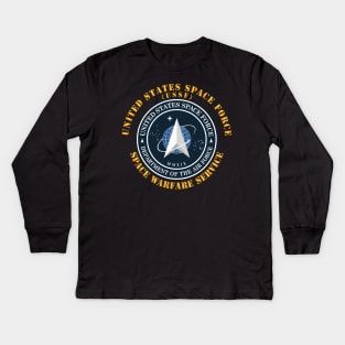 United States Space Force - Space Warfare Svc Kids Long Sleeve T-Shirt